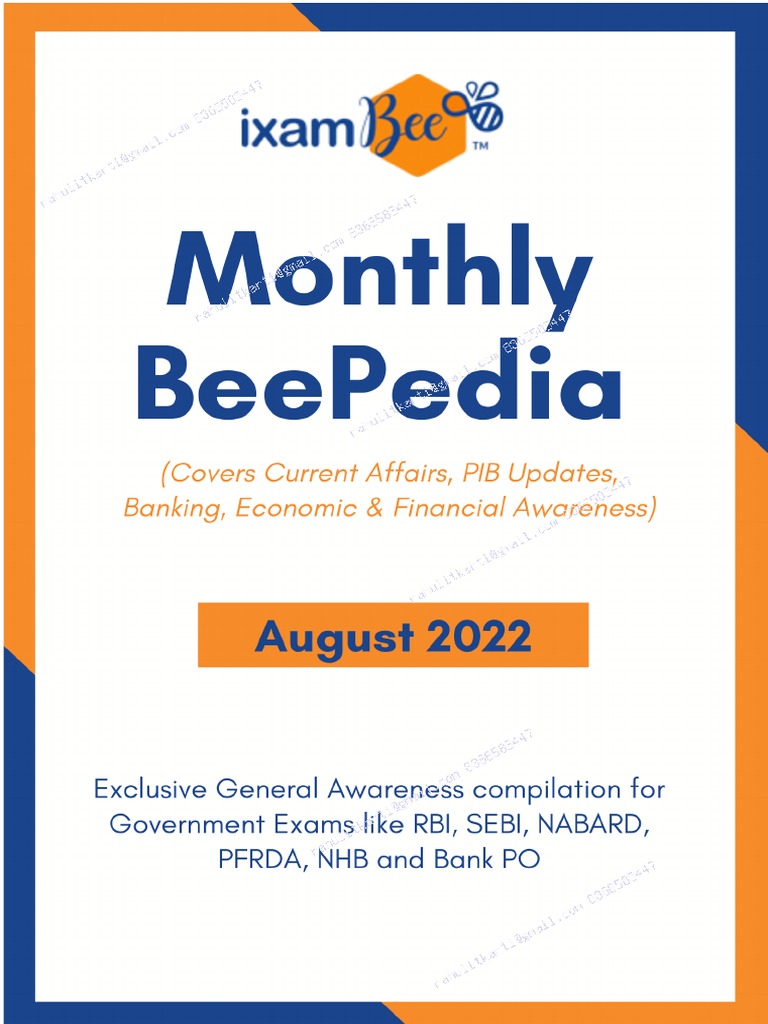 Monthly Beepedia August 2022 | PDF | Reserve Bank Of India | Foreign  Exchange Market