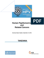Human Papillomavirus and Related Cancers: Summary Report Update. September 15, 2010