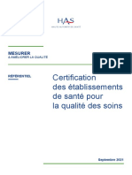 Referentiel Certification Es Qualite Soins