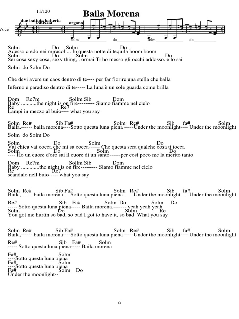Baila Morena | PDF