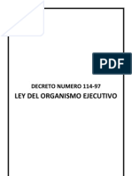 Ley Del Organismo Ejecutivo