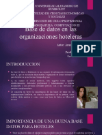Base de Datos en Las Organizaciones Hoteleras