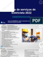 Tabela Eletricista 2022