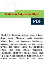 Perbedaan Subjek Dan Objek