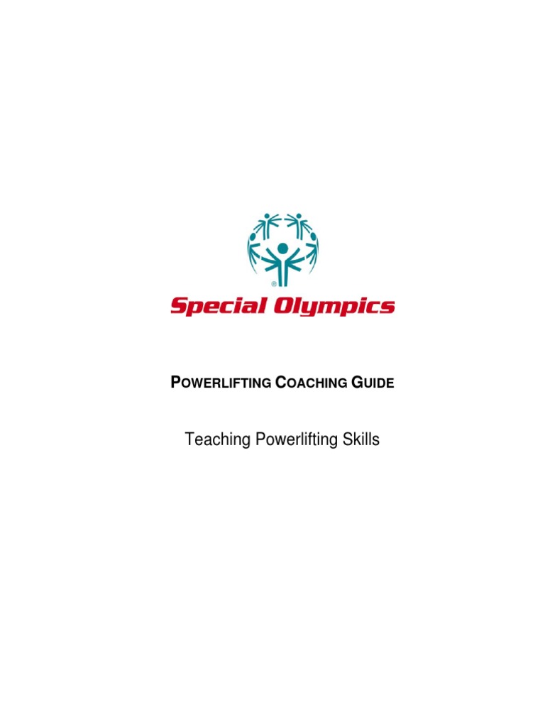 Powerlifting Coaching Guide Special Teaching Powerlifting Skills 4 ...