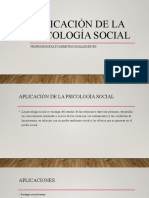 Aplicación de La Psicología Social