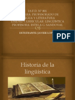 Historia de La Lingüística