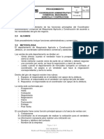 PR-CAO-08 Coordinadora Administrativa Comercial Maquinaria Agricola y Construccion