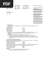 Ejercicios de Estado de Costo de Producción y Ventas