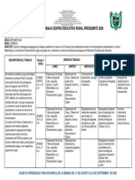 PLAN DE TRABAJO SEDE CORNEJO. - Septiembre 2020