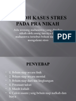 Contoh Kasus Stres Pada Pra Nikah