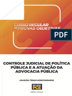 Controle judicial de políticas públicas e a atuação da Advocacia Pública