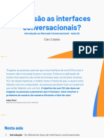 02 Aula - Introduc A o Ao MC - O Que Sa o As Interfaces Conversacionais