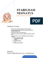 2. Stabilisasi Neonatus