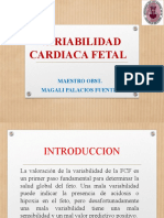 Variabilidad Cardiaca Fetal: Maestro Obst. Magali Palacios Fuentes