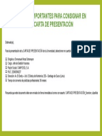 Ruta para Emisión de Carta de Presentación - Fundo