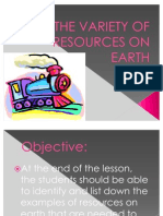 The Variety of Resources On Earth