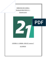 Derecho de familia: Trabajo práctico 1 sobre parentesco