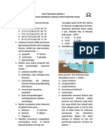 Soal Tipe 2 Penilaian Harian 1 Geografi