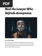 Worksheet Meet The Lawyer Who Defends Anonymous