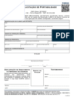 Formulário de Portabilidade de Crédito