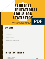 Computational Tools for Statistics