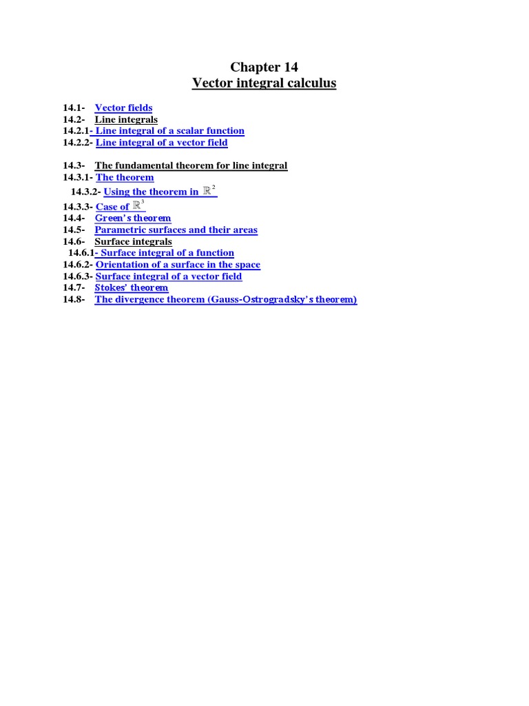 Vector Integral Calculus Overview | PDF | Integral | Sphere