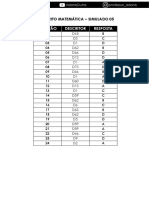 Gabarito 05 - Matemática SESI