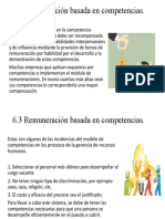 6.3 Remuneración Basada en Competencias