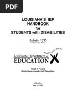 IEP Handbook For Students W Disabilities - Bulletin 1530