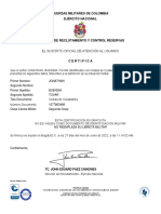 Certificado Libreta Militar