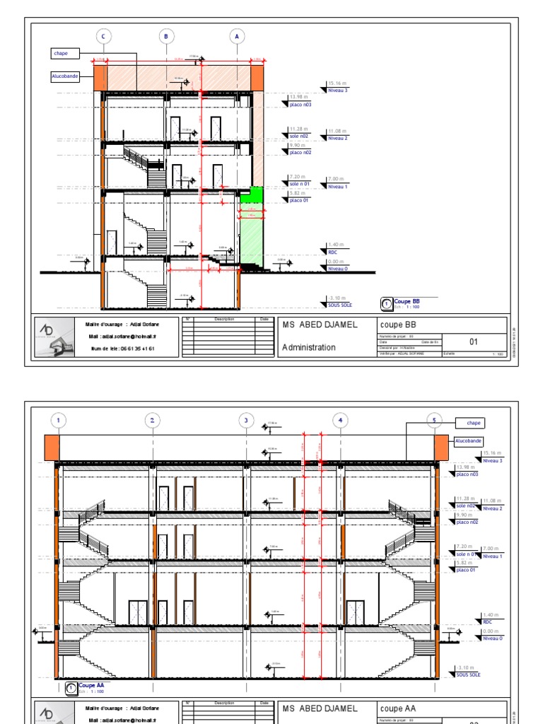 Facade Et Coupes | PDF