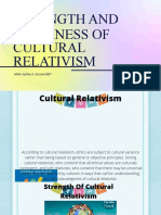 Strength and Weakness of Cultural Relativism
