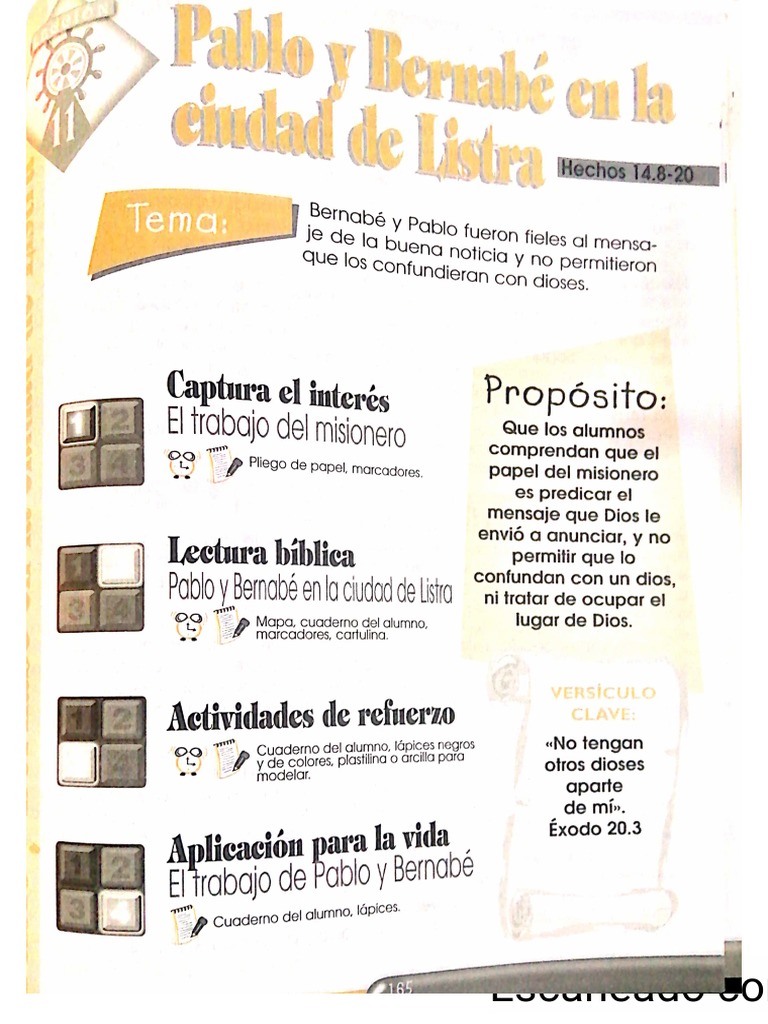 Pablo y Bernabe en Listra PDF