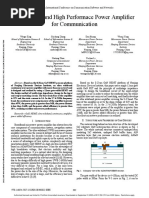 Ultra Wideband High Performace Power Amplifier For Communication