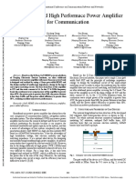 Ultra Wideband High Performace Power Amplifier For Communication