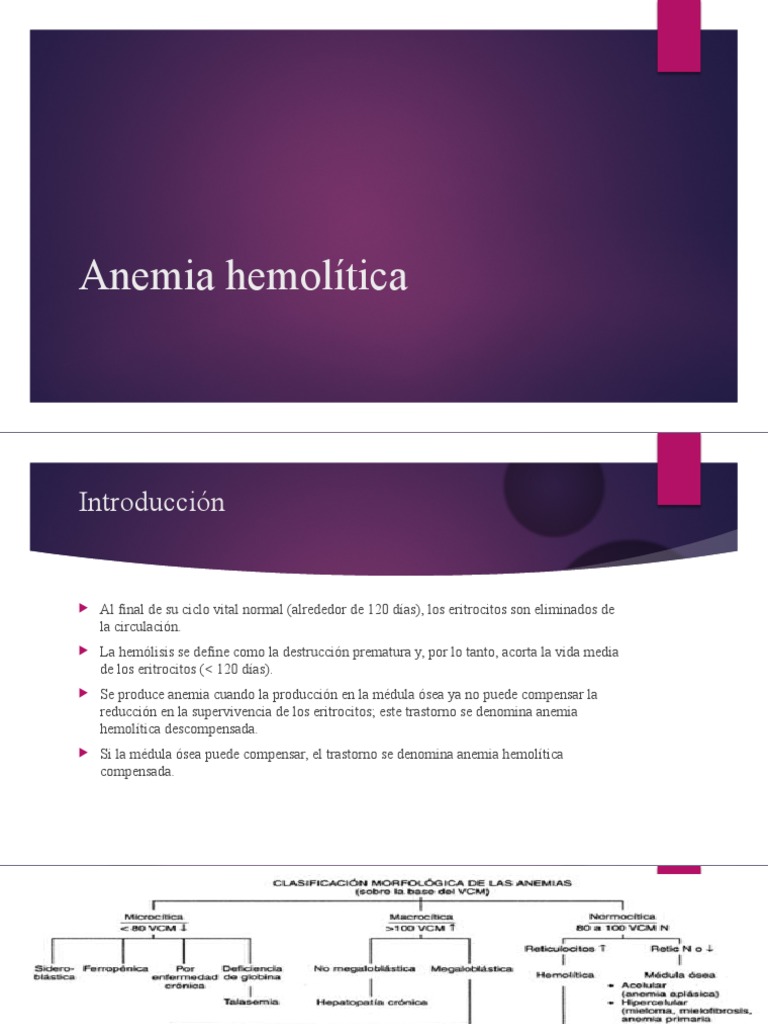 Anemia Hemolítica | PDF | Glóbulo rojo | Anemia