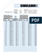 Simulador de financiamiento con cuotas crecientes TEA 34