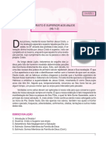 Cristo É Superior Aos Anjos (HB 1-2) : Esboço Da Lição