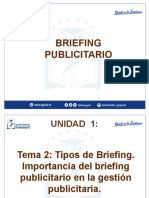 Unidad 1 - Tema 2 - Tipos de Briefing