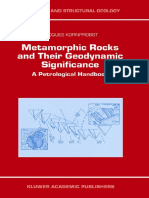 Metamorphic Rocks and Their Geodynamic Significance A Petrological Handbook Petrology and Structural Geology