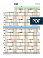 Calendario Escolar 2022 2023 Horizontal Lineal