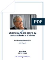 Chomsky habla sobre su carta abierta a Chávez