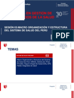 Sesión 3. Modelos de Organización y Estructura Salud