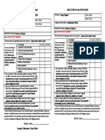 Health Declaration Form - A4