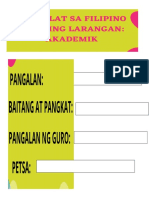 Introduksyon Sa Pagsulat para Sa Trabaho