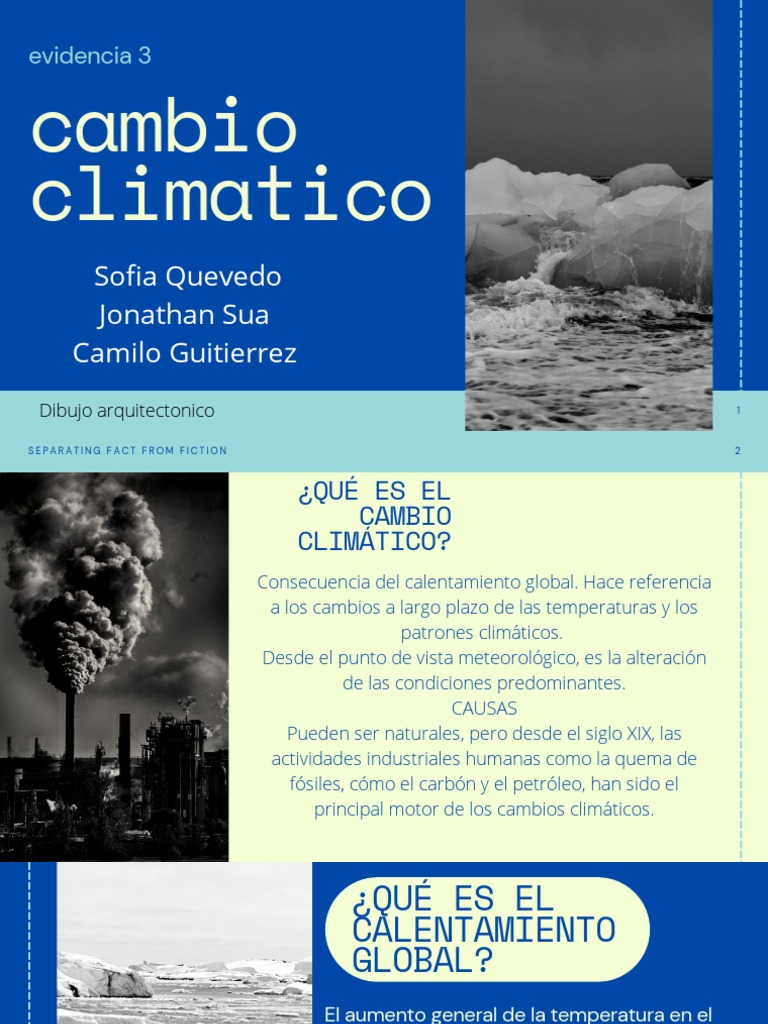 Causas y efectos del cambio climático | PDF | Gases de efecto ...