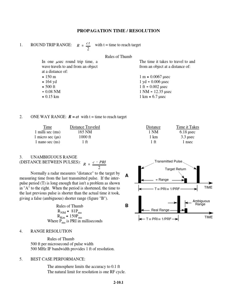 Radar Range Measurement Techniques | PDF | Science & Mathematics