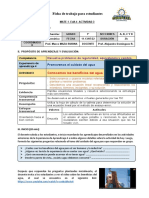 1° Mate EdA 4 Actividad 3 Conocemos Los Beneficios Del Agua