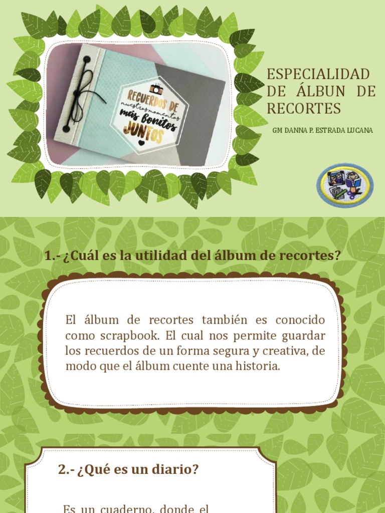 Especialidad de Álbun de Recortes | PDF | Álbum de recortes